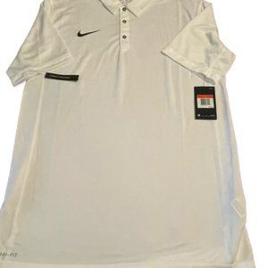 Nike White Dri-fit polo NWT Mens Large Tall
